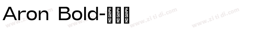 Aron Bold字体转换